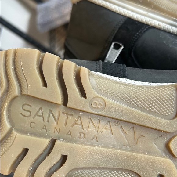 Santana Canada Mio Leather Insulated Waterproof Black Winter Boots Women’s Sz. 8 - Picture 17 of 17